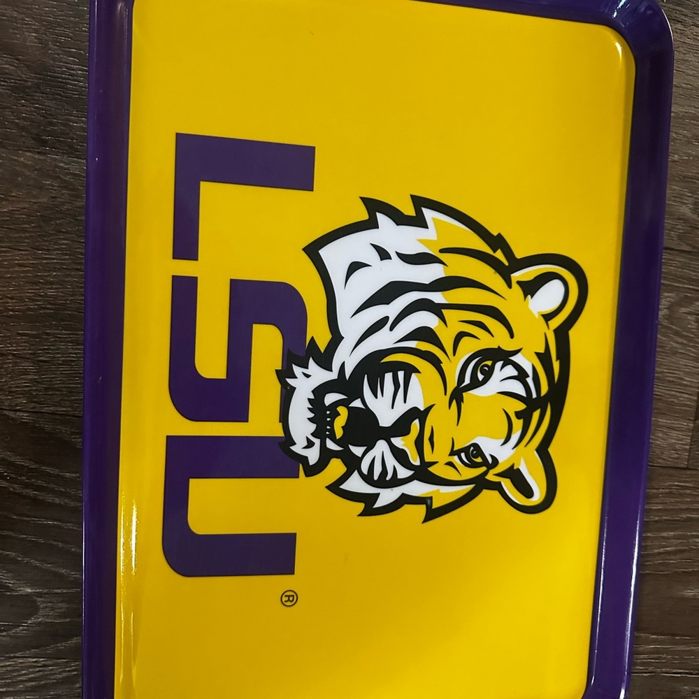 LSU Yellow and Purple Tray